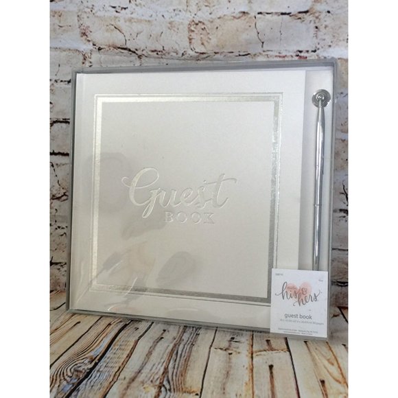 Studio His & Hers Guest Book & Pen - Picture 11 of 12